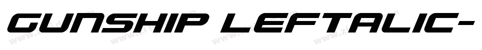 Gunship Leftalic字体转换